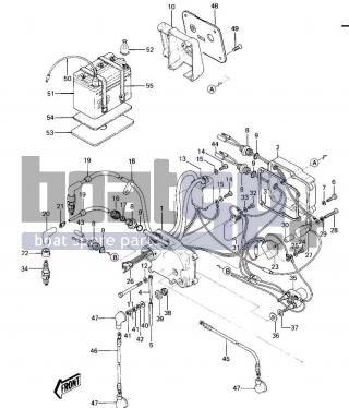 KAWASAKI - JS550 1984 - Electrical - ELECTRIC CASE - 11012-3005 - CAP