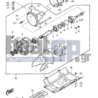 KAWASAKI - JS550 1984 - Frame - JET PUMP - 92066-3013 - PLUG,SEAL CAP