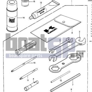 KAWASAKI - JS550 1984 -  - OWNER TOOLS (JS550-A3/A4) - 92108-008 - WRENCH,SPARK PLUG