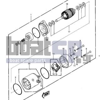 KAWASAKI - JS550 1984 - Electrical - STARTER MOTOR