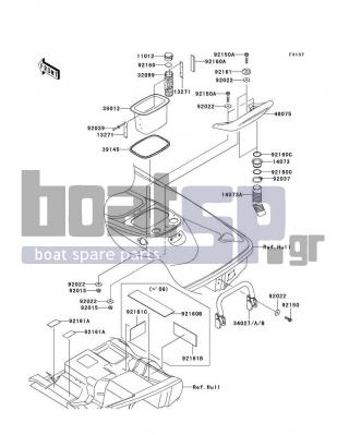 KAWASAKI - STX-15F 2009 - Frame - Hull Rear Fittings