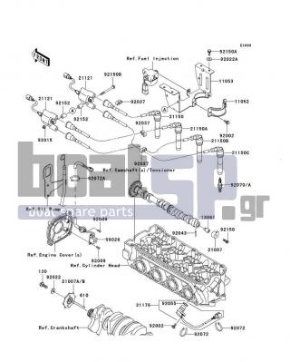 KAWASAKI - STX-15F 2009 - Πλαίσιο - Ignition System - 92070-1265 - PLUG-SPARK,CR8EK(NGK)