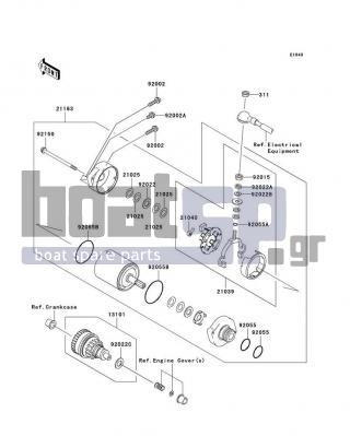 KAWASAKI - STX-15F 2009 - Electrical - Starter Motor