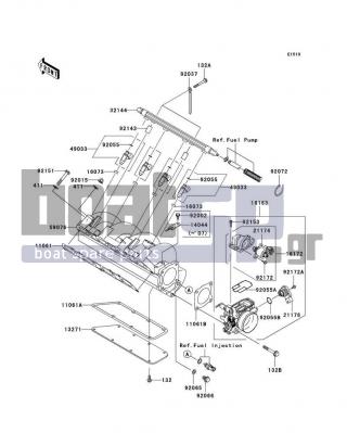 KAWASAKI - STX-15F 2009 - Engine/Transmission - Throttle