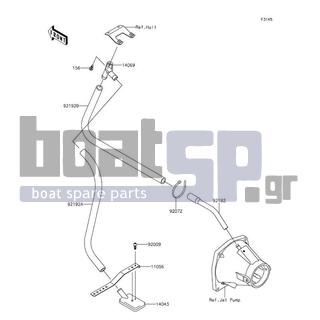 KAWASAKI - JET SKIΒ® ULTRAΒ® 310X SE 2016 - Body Parts - Bilge System - 92192-3755 - TUBE,FILTER-BREATHER