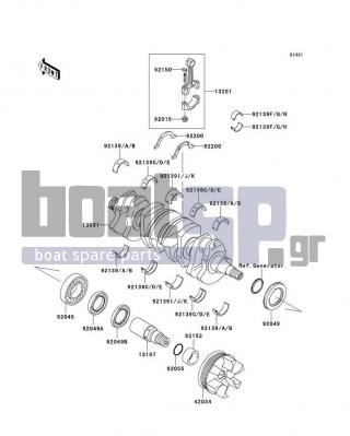KAWASAKI - ULTRA 260LX 2009 - Engine/Transmission - Crankshaft
