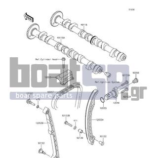 KAWASAKI - JET SKIΒ® ULTRAΒ® 310X SE 2016 - Κινητήρας/Κιβώτιο Ταχυτήτων - Camshaft(s)/Tensioner - 670D1509 - O RING,9MM