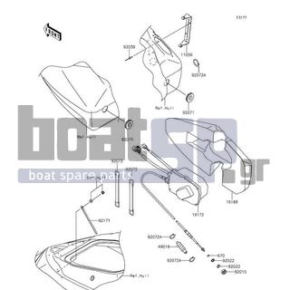 KAWASAKI - JET SKIΒ® ULTRAΒ® 310X SE 2016 - Electrical - Control - 11056-0711 - BRACKET