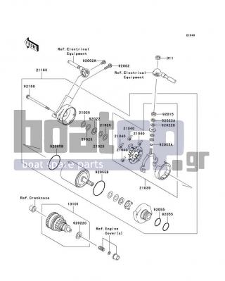 KAWASAKI - ULTRA 260LX 2009 - Electrical - Starter Motor