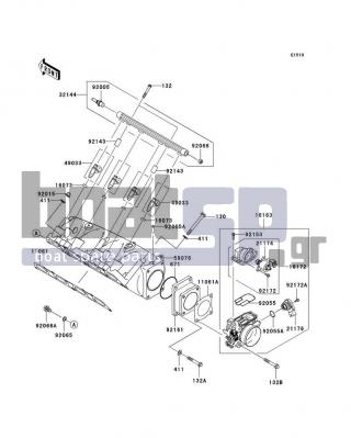 KAWASAKI - ULTRA 260LX 2009 - Engine/Transmission - Throttle - 92055-3773 - RING-O