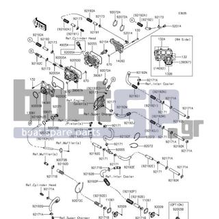 KAWASAKI - JET SKIΒ® ULTRAΒ® 310X SE 2016 - Engine/Transmission - Cooling - 92171-3714 - CLAMP