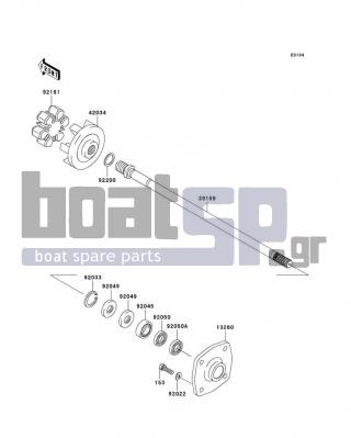 KAWASAKI - ULTRA 260X 2009 - Κινητήρας/Κιβώτιο Ταχυτήτων - Drive Shaft - 92049-3707 - SEAL-OIL,S620426