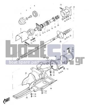 KAWASAKI - JS400 1976 - Engine/Transmission - DRIVE SHAFT/JET PUMP - 59111-515 - SHAFT,DRIVE