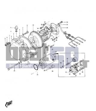 KAWASAKI - JS400 1976 - Ηλεκτρικά - GENERATOR/STARTER MOTOR