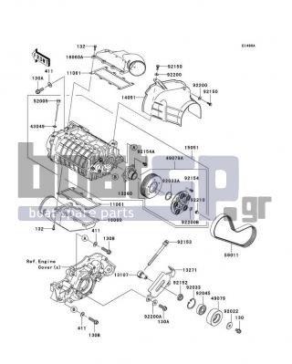 KAWASAKI - ULTRA 260X 2009 - Engine/Transmission - Super Charger(US-KAW10999  09-) - 16060-3722 - PIPE-INTAKE,S/C OUT