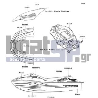 KAWASAKI - ULTRA LX 2009 - Body Parts - Decals(G9F)