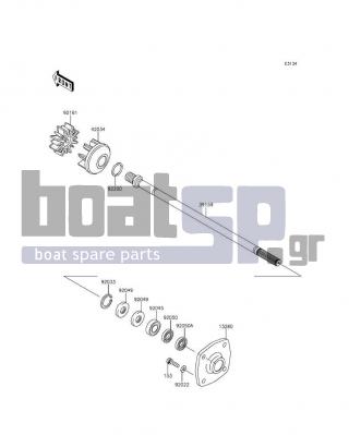 KAWASAKI - JET SKIΒ® ULTRAΒ® 310X SE 2016 - Engine/Transmission - Drive Shaft - 13280-3756 - HOLDER