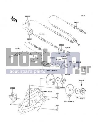 KAWASAKI - 800 SX-R 2008 - Frame - Cables