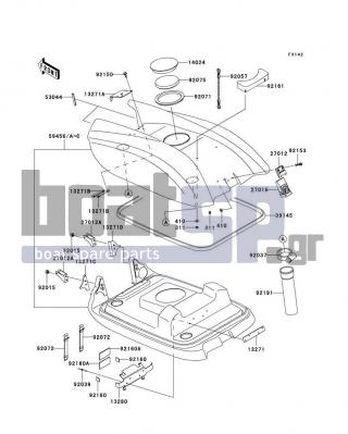 KAWASAKI - 800 SX-R 2008 - Engine/Transmission - Engine Hood - 92191-3987 - TUBE