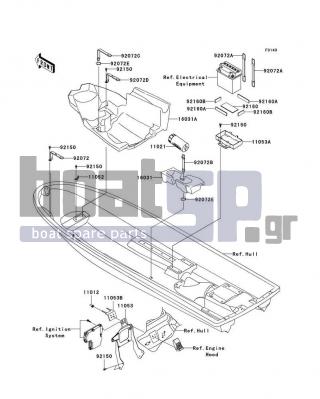 KAWASAKI - 800 SX-R 2008 - Frame - Hull Fittings