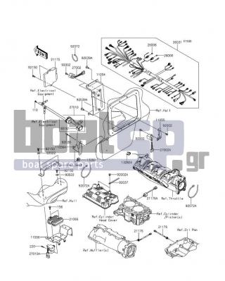 KAWASAKI - JET SKIΒ® ULTRAΒ® 310X SE 2016 - Κινητήρας/Κιβώτιο Ταχυτήτων - Fuel Injection - 13280-0789 - HOLDER