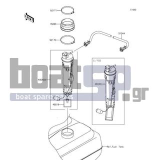 KAWASAKI - JET SKIΒ® ULTRAΒ® 310X SE 2016 - Electrical - Fuel Pump - 51044-3707 - TUBE-ASSY,FUEL