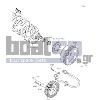 KAWASAKI - JET SKIΒ® ULTRAΒ® 310X SE 2016 - Electrical - Generator - 13271-3847 - PLATE