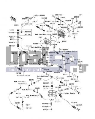 KAWASAKI - ULTRA 250X 2008 - Engine/Transmission - Cooling - 92170-3729 - CLAMP