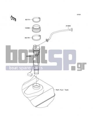 KAWASAKI - ULTRA 250X 2008 - Ηλεκτρικά - Fuel Pump - 92171-3716 - CLAMP