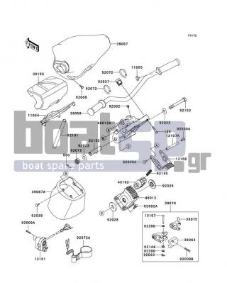 KAWASAKI - ULTRA 250X 2008 - Εξωτερικά Μέρη - Handlebar - 92039-3788 - RIVET