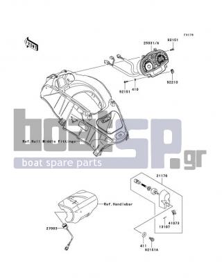 KAWASAKI - ULTRA 250X 2008 - Electrical - Meters - 92151-3704 - BOLT,6X10