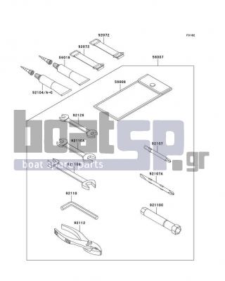 KAWASAKI - ULTRA 250X 2008 -  - Owner's Tools - 92110-1152 - TOOL-WRENCH,OPEN END,10X12