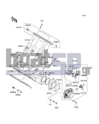 KAWASAKI - ULTRA 250X 2008 - Κινητήρας/Κιβώτιο Ταχυτήτων - Throttle - 92143-3731 - COLLAR