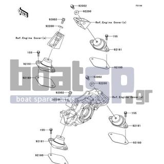 KAWASAKI - ULTRA LX 2008 - Engine/Transmission - Engine Mount - 92200-3798 - WASHER,10.5X26X4