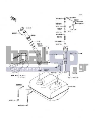 KAWASAKI - ULTRA LX 2008 - Body Parts - Fuel Tank - 59071-3736 - JOINT