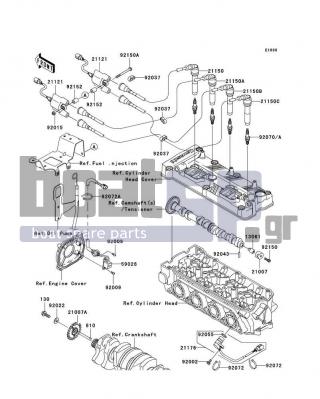 KAWASAKI - ULTRA LX 2008 - Frame - Ignition System - 92015-3767 - NUT,6MM