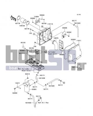 KAWASAKI - ULTRA LX 2008 - Frame - Intake Silencer - 13271-3880 - PLATE