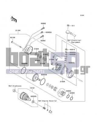 KAWASAKI - ULTRA LX 2008 - Electrical - Starter Motor - 92055-1370 - RING-O,4.5X2.0