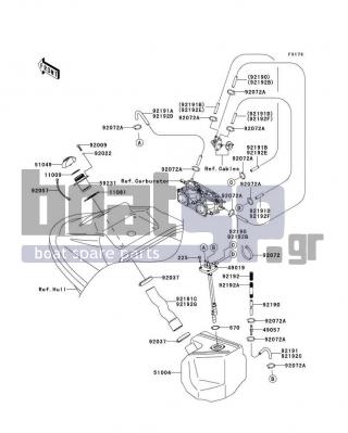 KAWASAKI - 800 SX-R 2007 - Body Parts - Fuel Tank - 49019-3718 - FILTER-FUEL