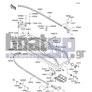 KAWASAKI - 800 SX-R 2007 - Frame - Hull - 92151-3746 - BOLT,SOCKET,M6,SHOULDER