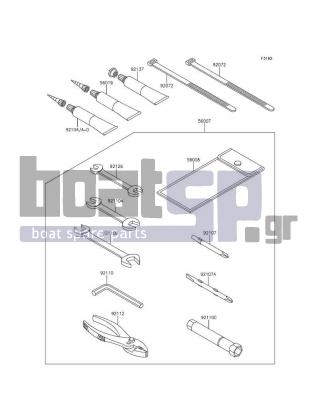 KAWASAKI - JET SKIΒ® ULTRAΒ® 310X SE 2016 -  - Owner'S Tools - 92072-1237 - BAND,L=250