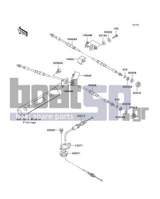 KAWASAKI - STX-12F 2007 - Frame - Cables - 54012-3771 - CABLE-THROTTLE