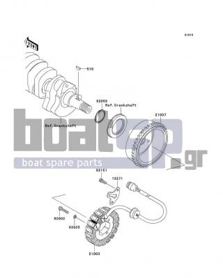 KAWASAKI - STX-12F 2007 - Electrical - Generator - 13271-3847 - PLATE