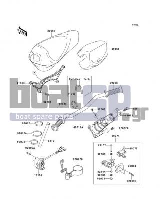 KAWASAKI - STX-12F 2007 - Εξωτερικά Μέρη - Handlebar - 92002-3774 - BOLT,8X25