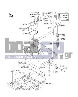 KAWASAKI - STX-12F 2007 - Frame - Hull Rear Fittings