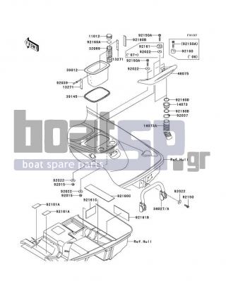 KAWASAKI - STX-12F 2007 - Πλαίσιο - Hull Rear Fittings