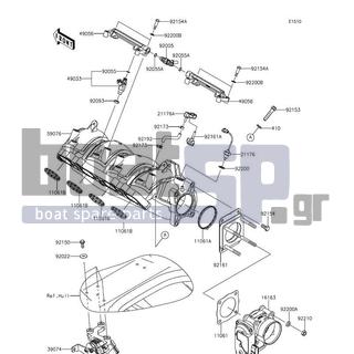 KAWASAKI - JET SKIΒ® ULTRAΒ® 310X SE 2016 - Κινητήρας/Κιβώτιο Ταχυτήτων - Throttle - 92055-1622 - RING-O,INJECTION NOZZLE