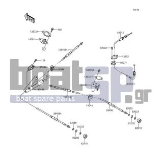 KAWASAKI - JET SKIΒ® ULTRAΒ® LX 2016 - Frame - Cables