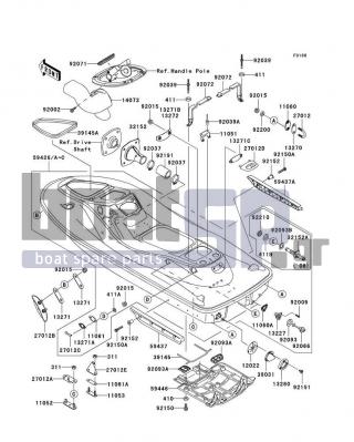 KAWASAKI - STX-15F 2007 - Πλαίσιο - Hull(A6F-A8F)