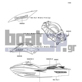KAWASAKI - ULTRA LX 2007 - Body Parts - Decals(C7F)